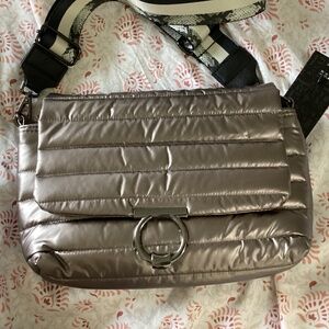 PEWTER PUFFER CROSSBODY
